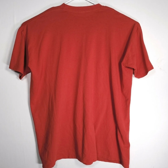 Vintage 70s Snoopy "Joe Mistletoe" Red Crew Neck Pullover Shirt Mens - Picture 7 of 7